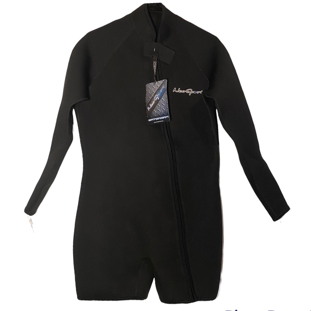 NWT Neo Sport Men's 3mm Waterman Wet Suit Jacket Black Size Large